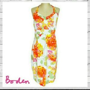 Boden Floral Halter Dress Sz 12